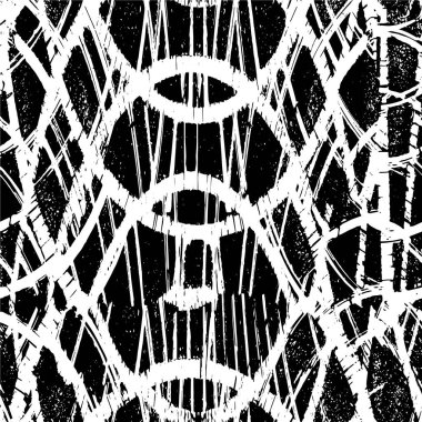 Kaba monokrom desen çizimi. Grunge 'un geçmişi. Soyut doku efekti.