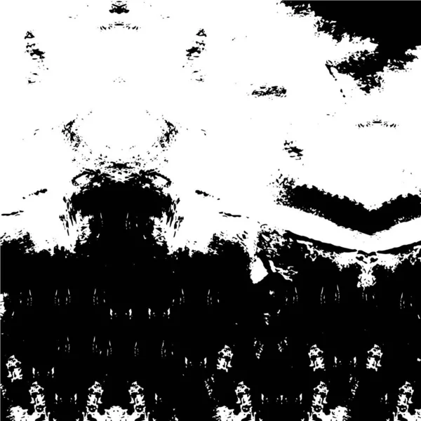 Rough Czarno Białe Tekstury Ilustracji Pochodzenie Grunge Streszczenie Teksturowanego Efektu — Wektor stockowy