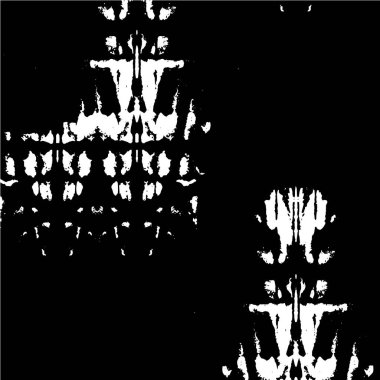 Siyah beyaz duvar kağıdı. soyut çizim illüstrasyonlu şablon 