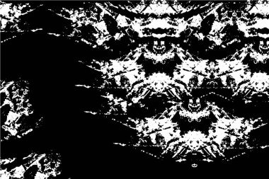 Sert siyah-beyaz dokular. Grunge 'un geçmişi. Soyut doku etkisi. Vektör İllüstrasyonu