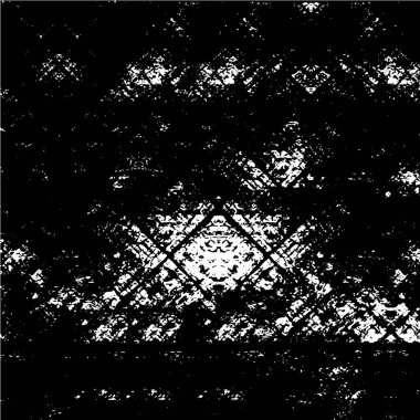 Siyah beyaz renkli, toz ve lekeli, sıkıntılı bir arka plan. soyut vektör illüstrasyonu.