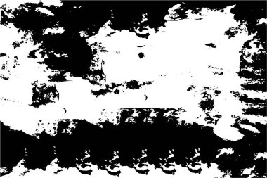 Çizik ve çiziklerle dolu siyah beyaz bir arka plan. Soyut vektör illüstrasyonu.