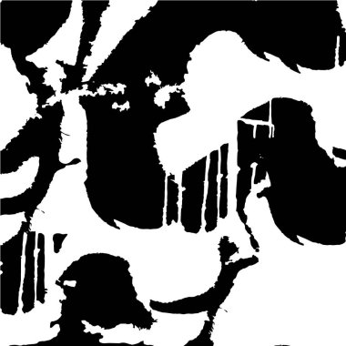 Sert siyah-beyaz doku vektörü. Grunge 'un geçmişi. Soyut doku etkisi. Vektör İllüstrasyonu.