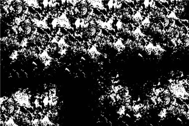 Sert siyah-beyaz doku vektörü. Grunge 'un geçmişi. Soyut doku etkisi. Vektör İllüstrasyonu. 