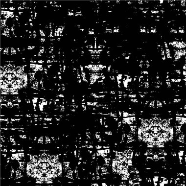 Sert siyah-beyaz doku vektörü. Grunge 'un geçmişi. Soyut doku etkisi. Vektör İllüstrasyonu. 