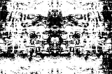 Sert siyah-beyaz doku vektörü. Grunge 'un geçmişi. Soyut doku etkisi. Vektör İllüstrasyonu. 