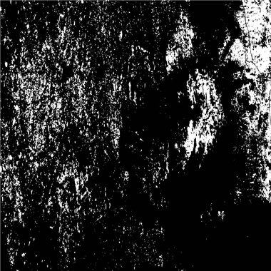 Çatlamış beton, taş ya da asfaltın sıkıntılı örtülü dokusu. Grunge 'un arka planı. soyut yarım ton vektör çizimi