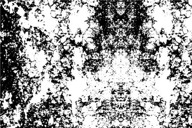 Çatlamış beton, taş ya da asfaltın sıkıntılı örtülü dokusu. Grunge 'un arka planı. soyut yarım ton vektör çizimi