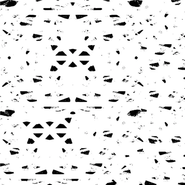 ラフなモノクロテクスチャイラスト グラウンジの背景 抽象的なテキスト化された効果 — ストックベクタ