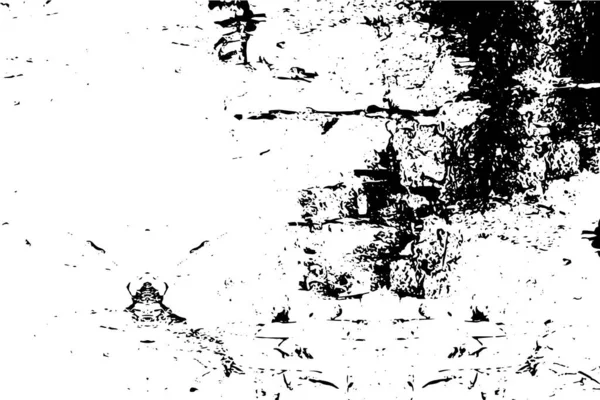 Art Abstrait Noir Blanc Taches Détresse Éclaboussures Blanches — Image vectorielle