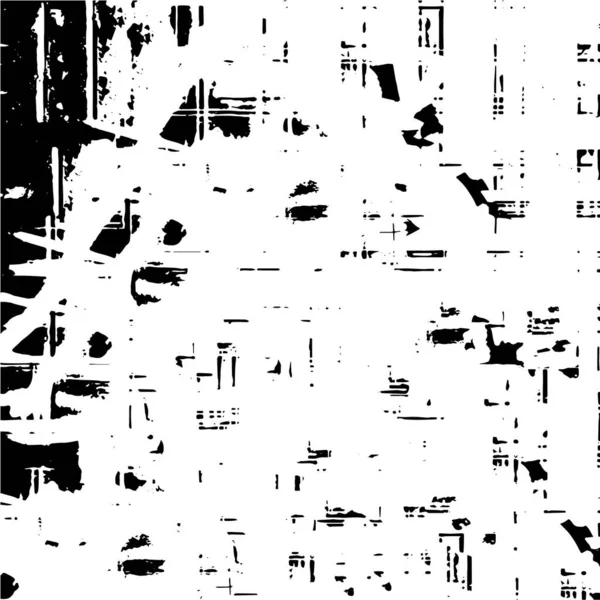 抽象的黑白粗糙纹理 矢量图解 — 图库矢量图片