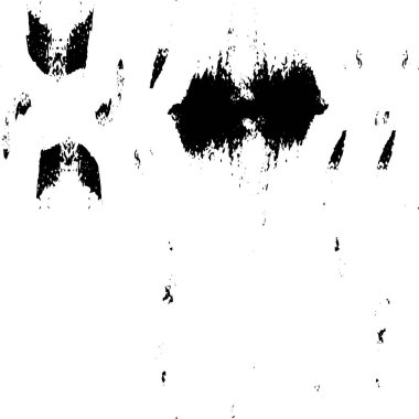 Grunge üst üste biniyor. Soyut siyah-beyaz vektör arkaplanı. Çatlak, leke ve noktalarda kirli desenli tek renkli klasik yüzey. Karanlık korku tarzında eski bir duvar.
