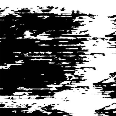 Grunge üst üste biniyor. Soyut siyah-beyaz vektör arkaplanı. Çatlak, leke ve noktalarda kirli desenli tek renkli klasik yüzey. Karanlık korku tarzında eski bir duvar.