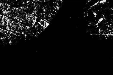 Çizik ve çiziklerle dolu siyah beyaz bir arka plan. Soyut vektör illüstrasyonu.                