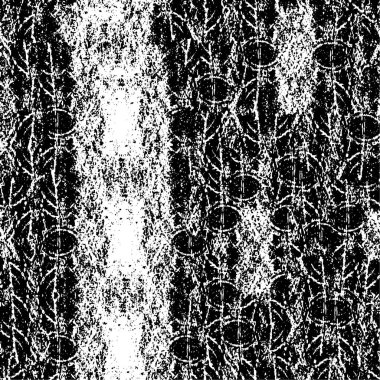 Çizik ve çiziklerle dolu siyah beyaz bir arka plan. Soyut vektör illüstrasyonu.                