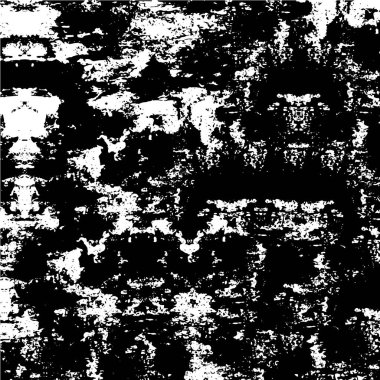 Çizik ve çiziklerle dolu siyah beyaz bir arka plan. Soyut vektör illüstrasyonu.                