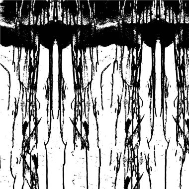 Çizik ve çiziklerle dolu siyah beyaz bir arka plan. Soyut vektör illüstrasyonu.                