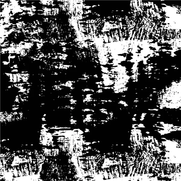 Verstörter Hintergrund Schwarz Weißer Textur Mit Punkten Flecken Kratzern Linien — Stockvektor