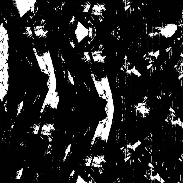 Verontruste Achtergrond Zwart Wit Textuur Met Lijnen Krassen Abstracte Vector — Stockvector