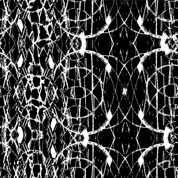 Abstracto Grunge Monocromo Negro Blanco Texturizado Fondo — Vector de stock