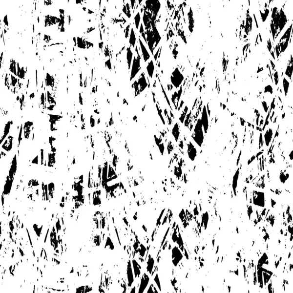 Grunge Overlay Ebene Abstrakter Schwarz Weißer Vektorhintergrund Monochrome Vintage Oberfläche — Stockvektor