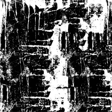 Çizik ve çatlaklarla soyut monokrom dokusu
