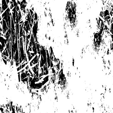 Sert, çizik, sıçramış grunge desenli fırça darbeleri. Dokuları üst üste koy. Siyah-beyaz boyanmış kağıt dokusu. Skeç grunge tasarımı. Poster, kapak, afiş, taklit, çıkartma düzeni için kullan.