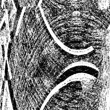 Sert, çizik, sıçramış grunge desenli fırça darbeleri. Dokuları üst üste koy. Siyah-beyaz boyanmış kağıt dokusu. Skeç grunge tasarımı. Poster, kapak, afiş, taklit, çıkartma düzeni için kullan.