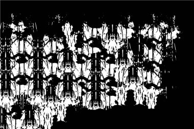 Sert, çizik, sıçramış grunge desenli fırça darbeleri. Dokuları üst üste koy. Siyah-beyaz boyanmış kağıt dokusu. Skeç grunge tasarımı. Poster, kapak, afiş, taklit, çıkartma düzeni için kullan.