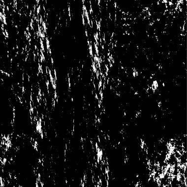 Grunge üst üste biniyor. Soyut siyah-beyaz vektör arkaplanı. Çatlak, leke ve noktalarda kirli desenli tek renkli klasik yüzey. Karanlık korku tarzında eski bir duvar.