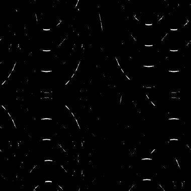 Mürekkep Yazdırma Sıkıntısı Arkaplanı. Grunge Doku. Soyut Siyah-Beyaz çizimi. Vektör.