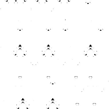 Mürekkep Yazdırma Sıkıntısı Arkaplanı. Grunge Doku. Soyut Siyah-Beyaz çizimi. Vektör.