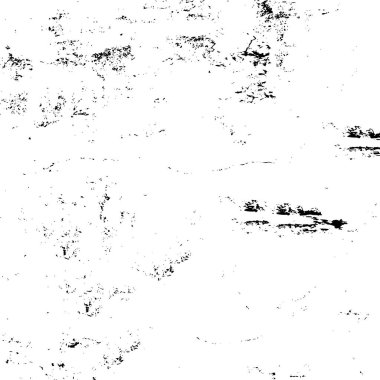 Mürekkep Yazdırma Sıkıntısı Arkaplanı. Grunge Doku. Soyut Siyah-Beyaz çizimi. Vektör.