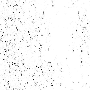 Mürekkep Yazdırma Sıkıntısı Arkaplanı. Grunge Doku. Soyut Siyah-Beyaz çizimi. Vektör.