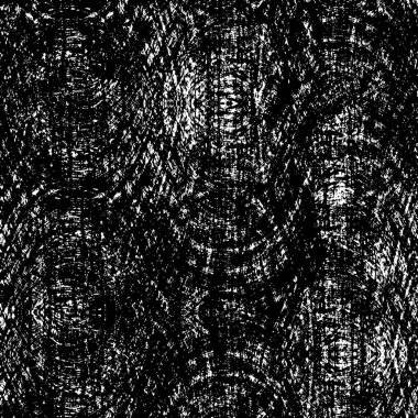 Siyah-beyaz soyut doku vektörü koyu noktalar, soluk ağlar, çizgiler ve çizgiler