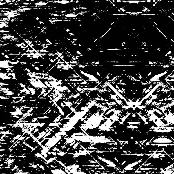 Zwart Witte Textuur Zwart Grunge Achtergrond — Stockvector