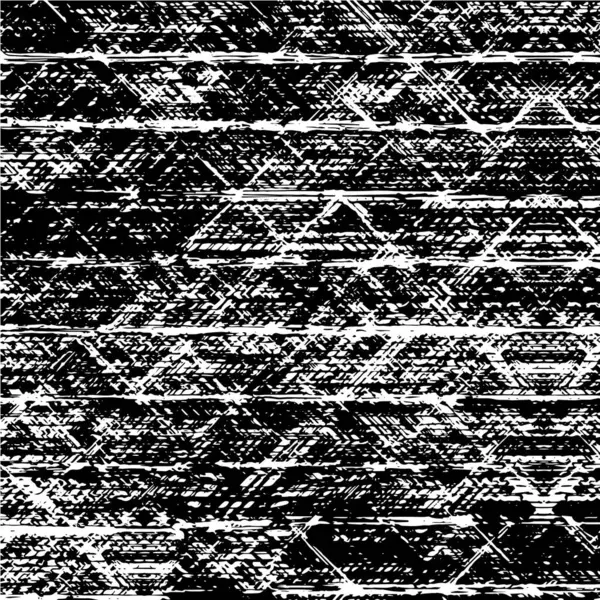 Vektorillustration Abstrakter Monochromer Textur Mit Kratzern — Stockvektor
