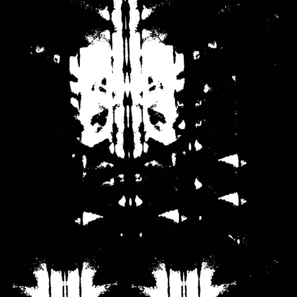 Vector Illustratie Van Abstracte Monochrome Textuur Met Krassen — Stockvector