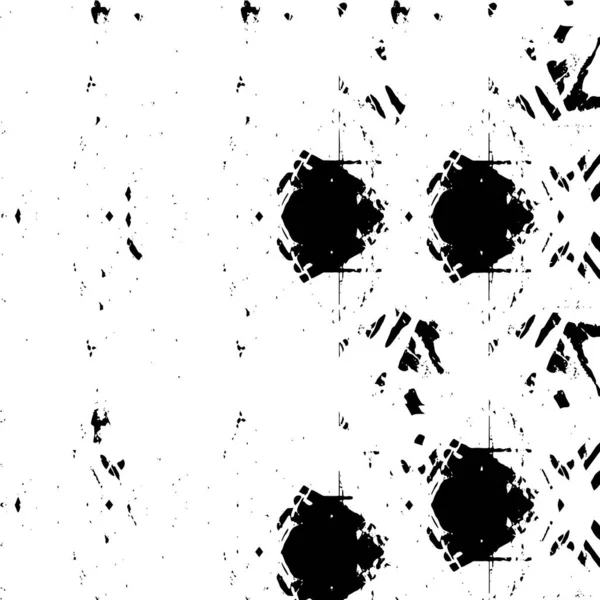 Textura Monocromática Abstracta Con Arañazos Grietas — Vector de stock