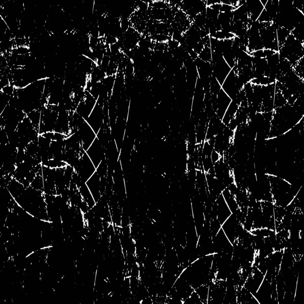 Encre Imprimer Fond Détresse Grunge Texture Résumé Illustration Noir Blanc — Image vectorielle