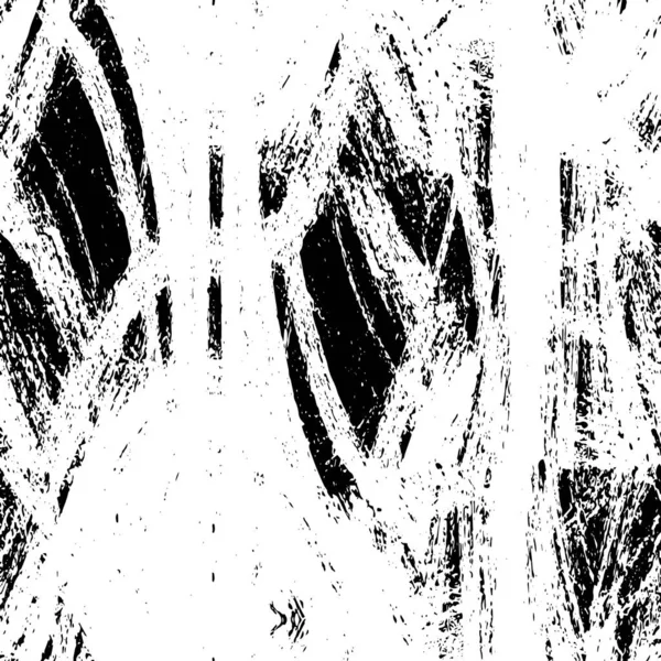 Mürekkep Yazdırma Sıkıntısı Arkaplanı. Grunge Doku. Soyut Siyah-Beyaz çizimi. Vektör.