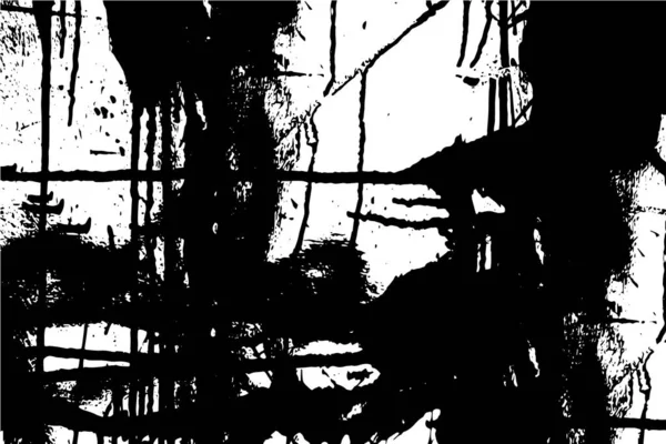 Фон Черно Белый Абстрактный Текстурный Вектор Темными Пятнами Бледными Сетями — стоковый вектор