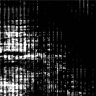 Grunge üst üste biniyor. Soyut siyah-beyaz vektör arkaplanı. Kirli desenli tek renkli vintage yüzey. 