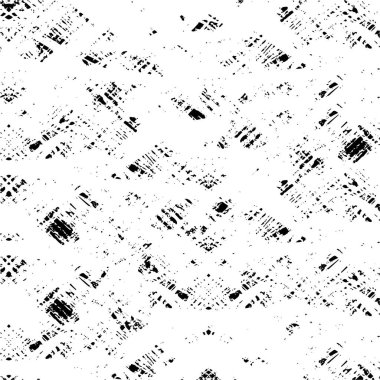 Grunge üst üste biniyor. Soyut siyah-beyaz vektör arkaplanı. Kirli desenli tek renkli vintage yüzey. 