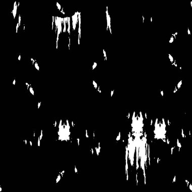 Grunge üst üste biniyor. Soyut siyah-beyaz vektör arkaplanı. Kirli desenli tek renkli vintage yüzey. 