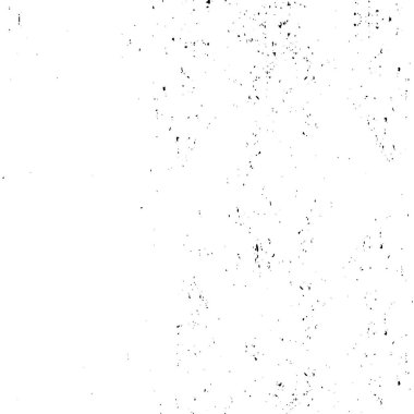 Soyut siyah-beyaz vektör arkaplanı. Çatlak, leke ve noktalarda kirli desenli tek renkli klasik yüzey. Karanlık korku tarzında eski bir duvar.