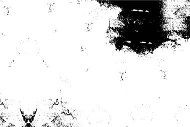 Grunge siyah ve beyaz kentsel vektör doku şablon. Karanlık dağınık toz sıkıntı arka plan kaplaması. Gürültü ve tahıl ile soyut noktalı, çizik, Vintage efekti oluşturmak kolay. Yaşlanma tasarım öğesi