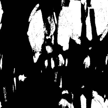 Grunge üst üste biniyor. Soyut siyah-beyaz vektör arkaplanı. Çatlak, leke ve noktalarda kirli desenli tek renkli klasik yüzey. Karanlık korku tarzında eski bir duvar.