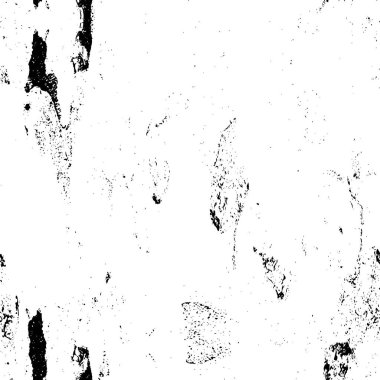Grunge üst üste biniyor. Soyut siyah-beyaz vektör arkaplanı. Çatlak, leke ve noktalarda kirli desenli tek renkli klasik yüzey. Karanlık korku tarzında eski bir duvar.