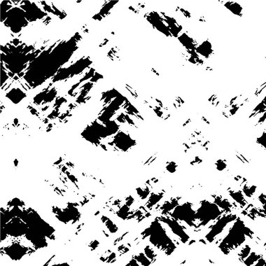 Grunge üst üste biniyor. Soyut siyah-beyaz vektör arkaplanı. Çatlak, leke ve noktalarda kirli desenli tek renkli klasik yüzey. Karanlık korku tarzında eski bir duvar.